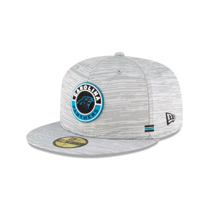 NFL Carolina Panthers Official Fall Sideline 59Fifty Fitted (QHV0423) - Grey New Era Caps